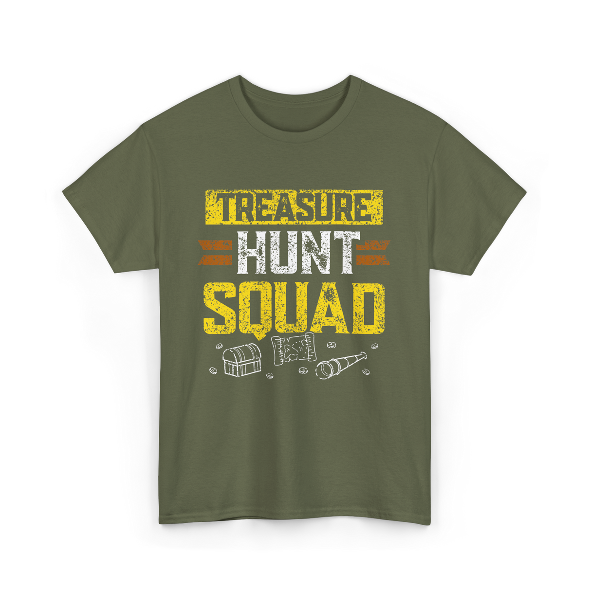 Treasure Hunt Squad Hunter T-Shirt - Military Green