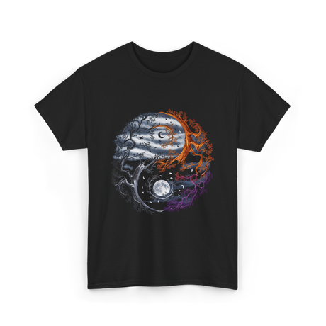 Tree of Life Yin Yang T-Shirt - Black