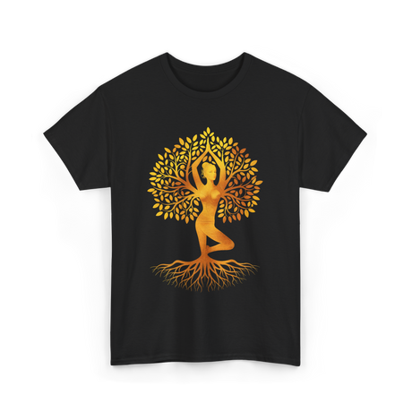 Tree of Life Yoga T-Shirt - Black