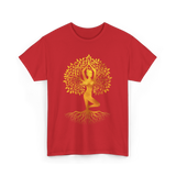 Tree of Life Yoga T-Shirt - Red