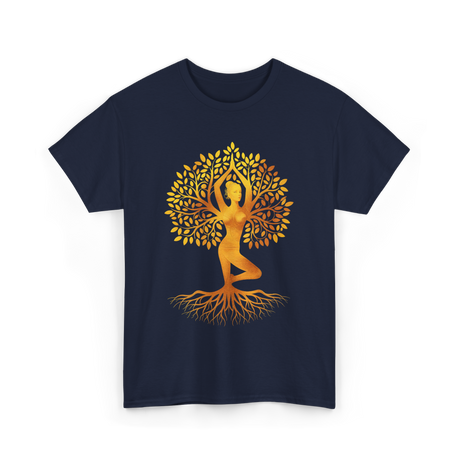 Tree of Life Yoga T-Shirt - Navy