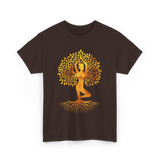 Tree of Life Yoga T-Shirt - Dark Chocolate