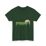 Trees Nature Forest Moon T-Shirt - Forest Green