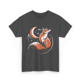 Tribal Fox Wildlife Animal Lover T-Shirt - Dark Heather