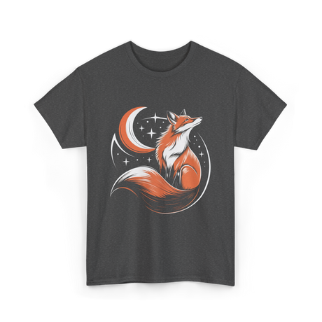 Tribal Fox Wildlife Animal Lover T-Shirt - Dark Heather