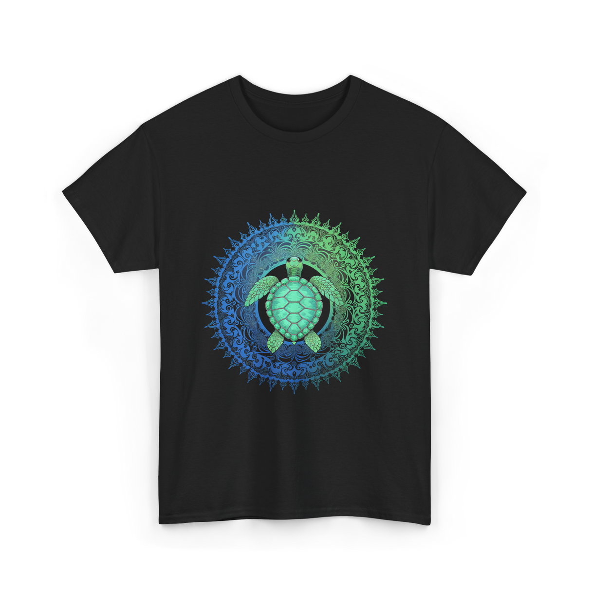 Tribal Turtles Lover T-Shirt - Black