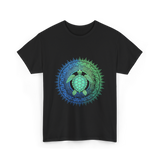 Tribal Turtles Lover T-Shirt - Black