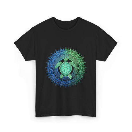 Tribal Turtles Lover T-Shirt - Black