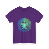 Tribal Turtles Lover T-Shirt - Purple