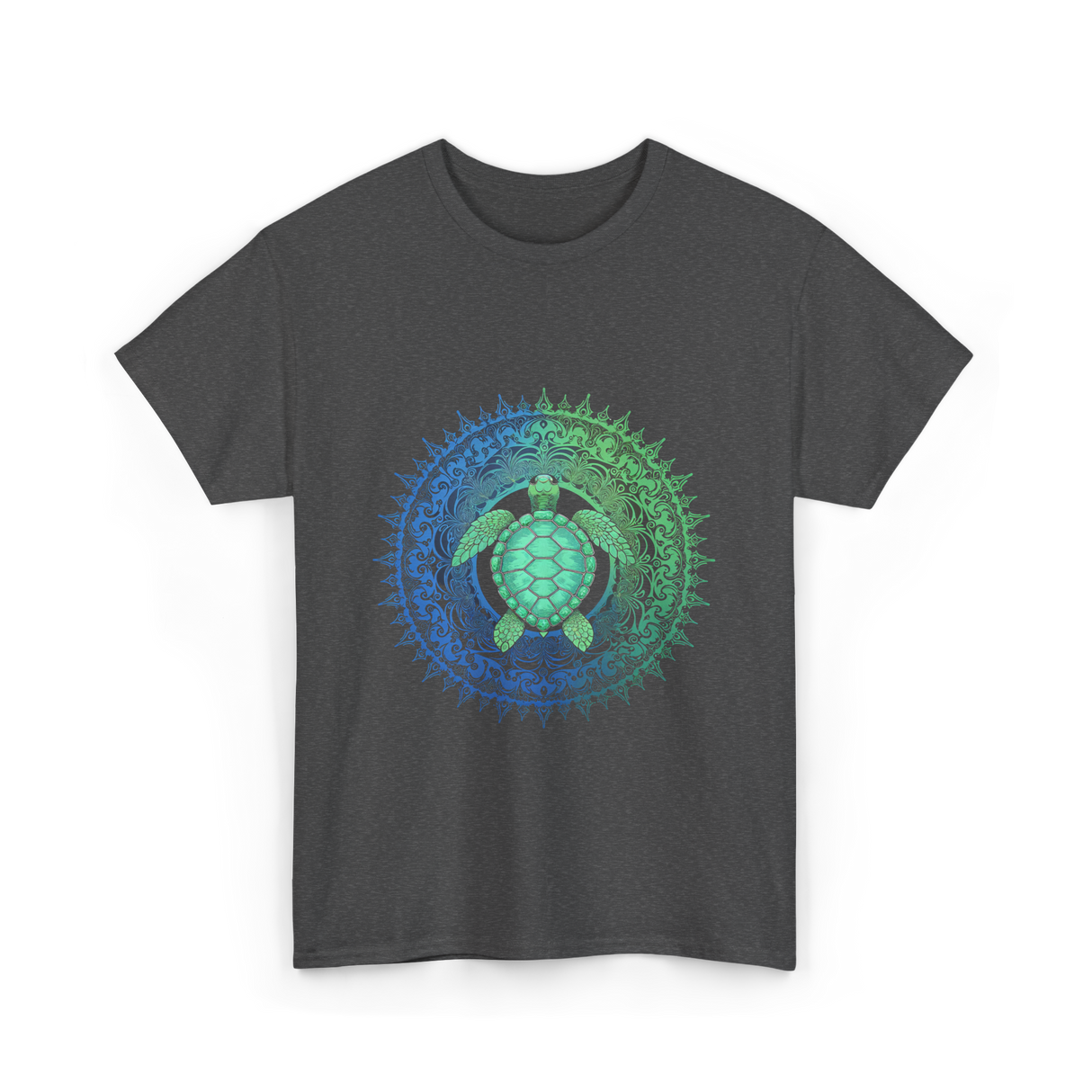 Tribal Turtles Lover T-Shirt - Dark Heather