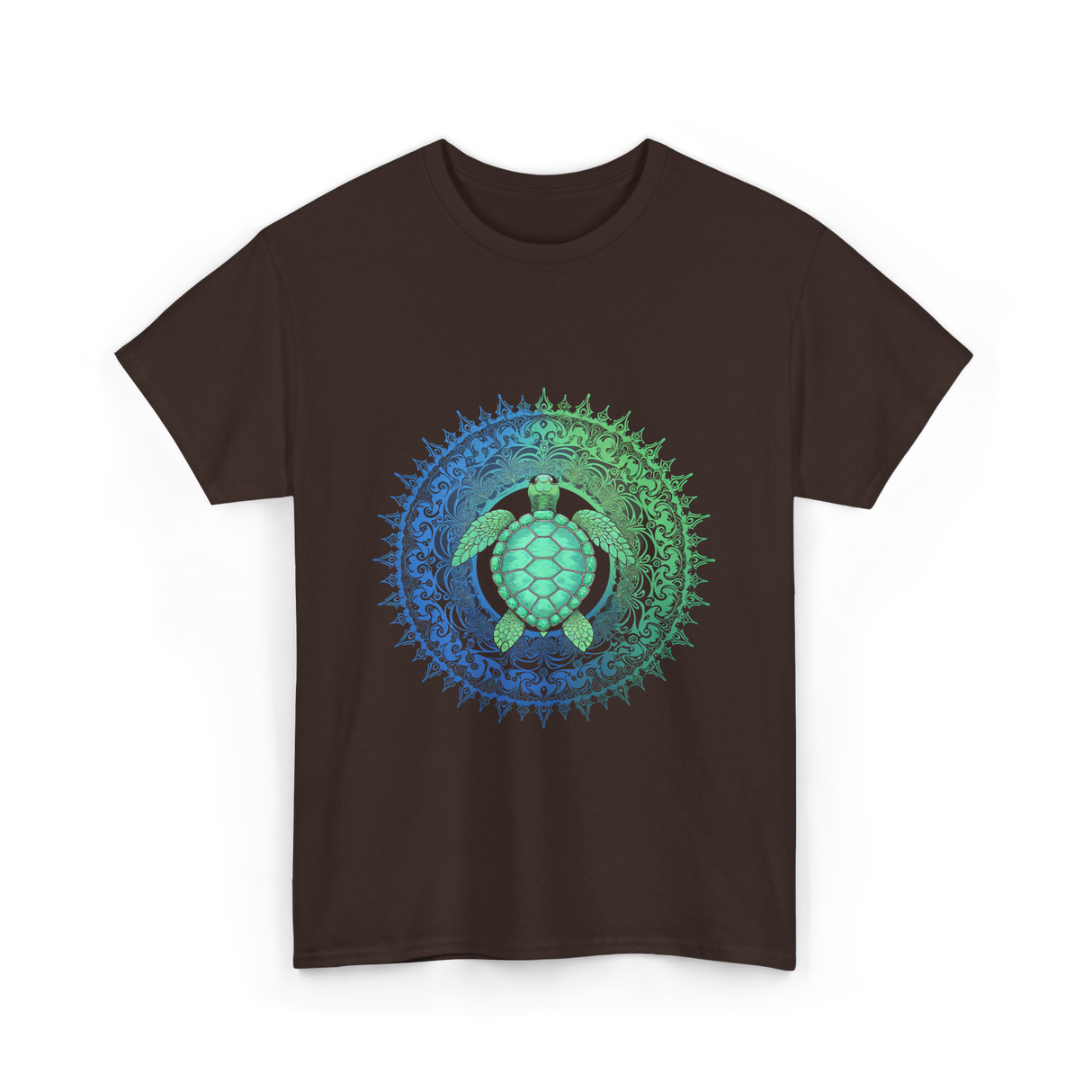 Tribal Turtles Lover T-Shirt - Dark Chocolate