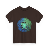 Tribal Turtles Lover T-Shirt - Dark Chocolate