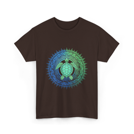 Tribal Turtles Lover T-Shirt - Dark Chocolate