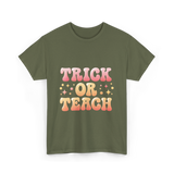 Trick or Teach Education T-Shirt - Military Green