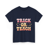 Trick or Teach Education T-Shirt - Navy