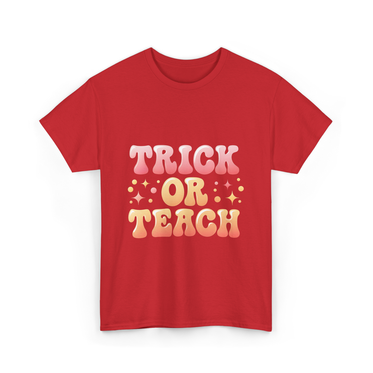 Trick or Teach Education T-Shirt - Red