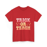 Trick or Teach Education T-Shirt - Red