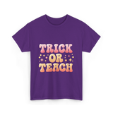 Trick or Teach Education T-Shirt - Purple