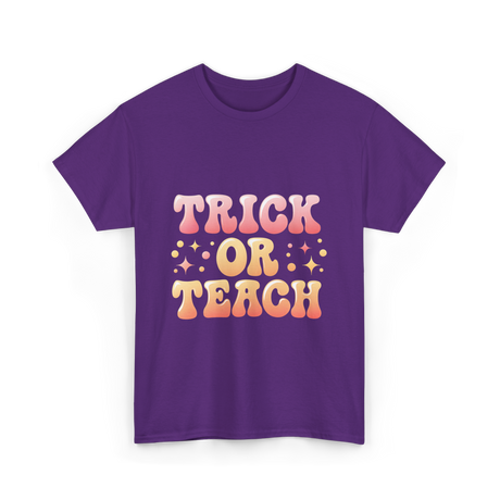 Trick or Teach Education T-Shirt - Purple