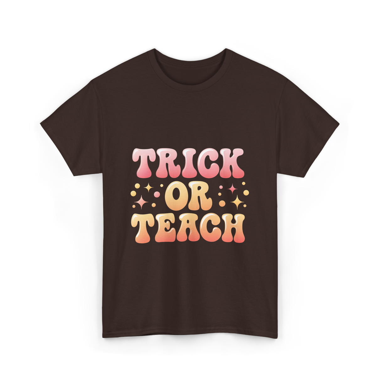 Trick or Teach Education T-Shirt - Dark Chocolate