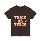 Trick or Teach Education T-Shirt - Dark Chocolate