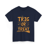 Trig Or Treat Math Teacher T-Shirt - Navy