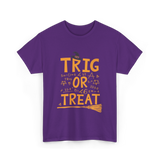 Trig Or Treat Math Teacher T-Shirt - Purple