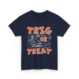 Trig Or Treat Math Teacher T-Shirt - Navy