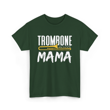 Trombone Instrument Musician Trombonist T-Shirt - Forest Green