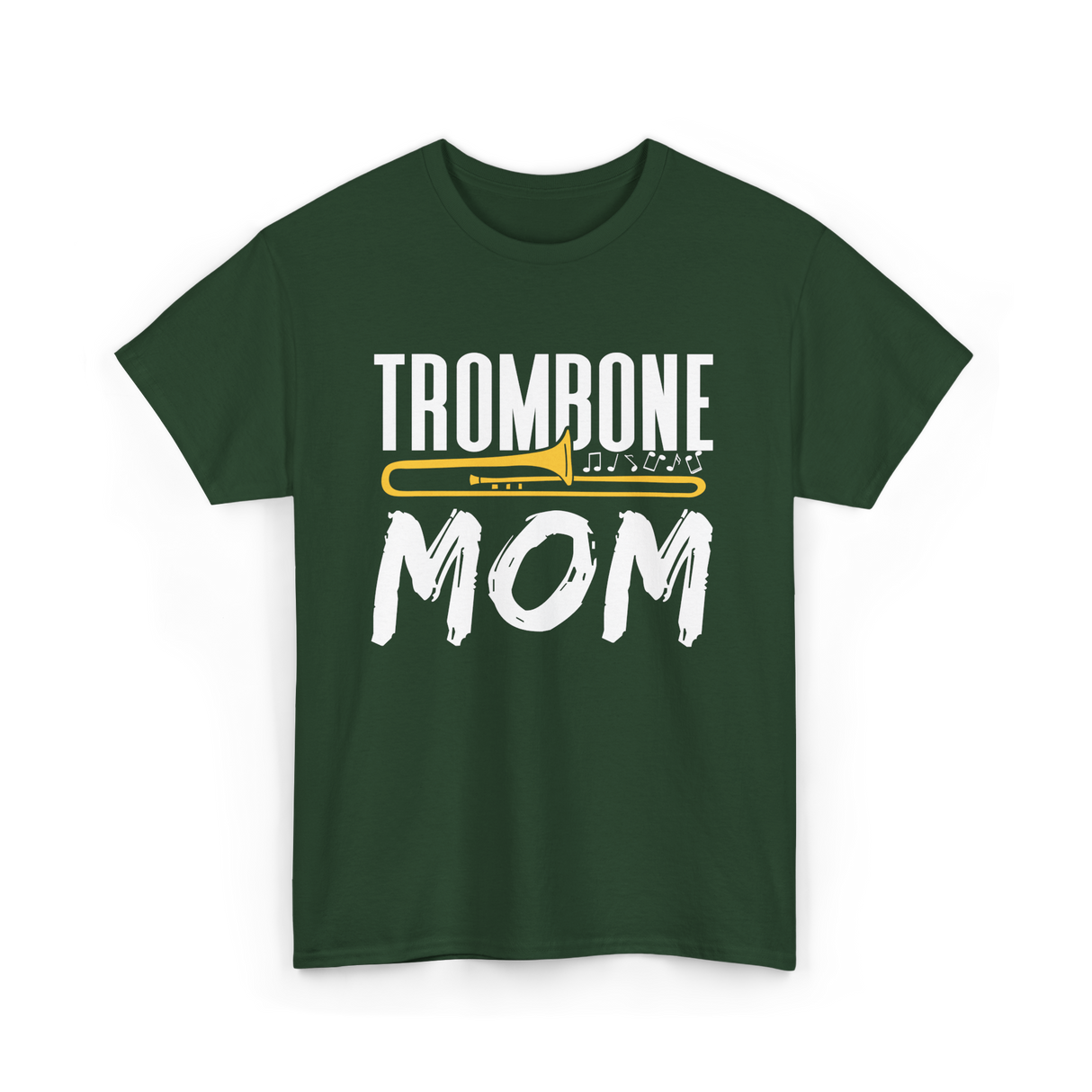 Trombone Instrument Musician Trombonist T-Shirt - Forest Green