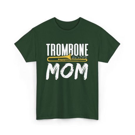 Trombone Instrument Musician Trombonist T-Shirt - Forest Green