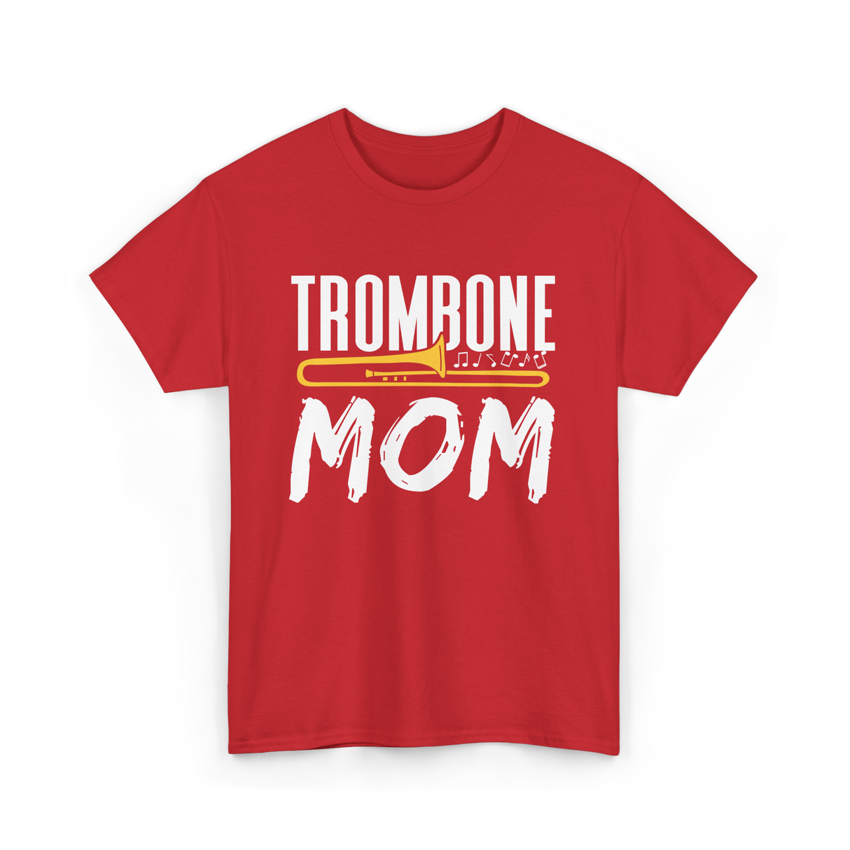 Trombone Instrument Musician Trombonist T-Shirt - Red