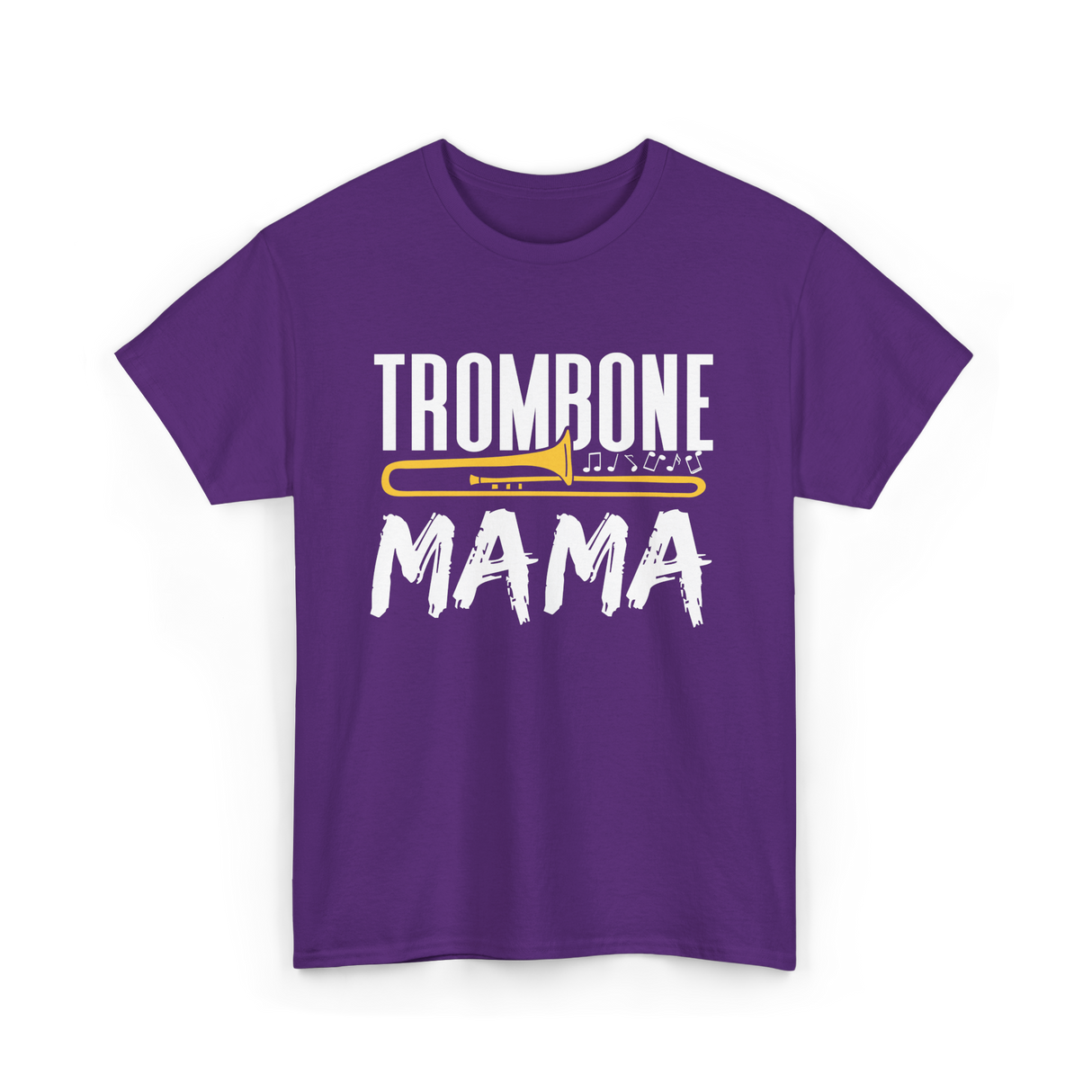 Trombone Instrument Musician Trombonist T-Shirt - Purple