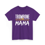 Trombone Instrument Musician Trombonist T-Shirt - Purple