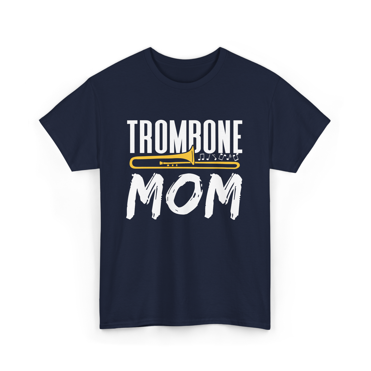 Trombone Instrument Musician Trombonist T-Shirt - Navy