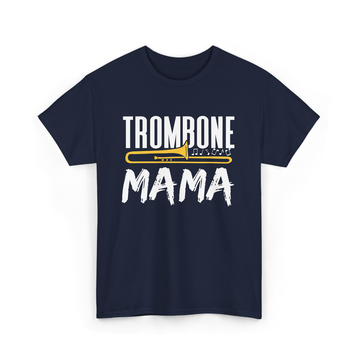 Trombone Instrument Musician Trombonist T-Shirt - Navy