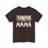 Trombone Instrument Musician Trombonist T-Shirt - Dark Chocolate