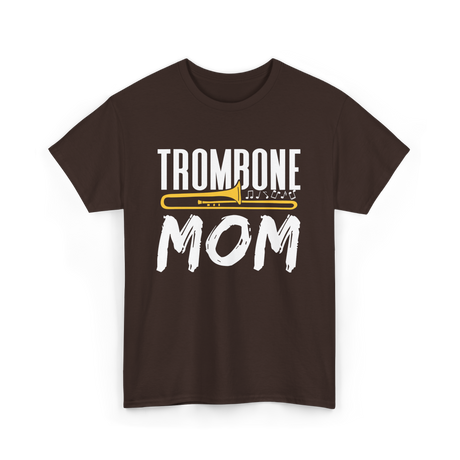 Trombone Instrument Musician Trombonist T-Shirt - Dark Chocolate