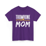 Trombone Instrument Musician Trombonist T-Shirt - Purple