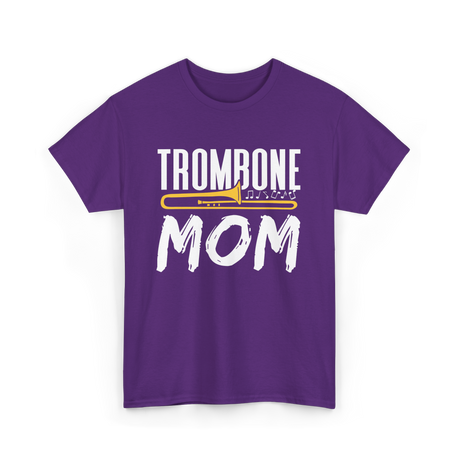 Trombone Instrument Musician Trombonist T-Shirt - Purple