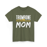 Trombone Instrument Musician Trombonist T-Shirt - Military Green