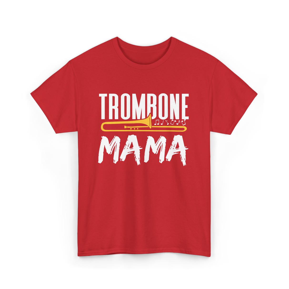 Trombone Instrument Musician Trombonist T-Shirt - Red