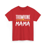 Trombone Instrument Musician Trombonist T-Shirt - Red