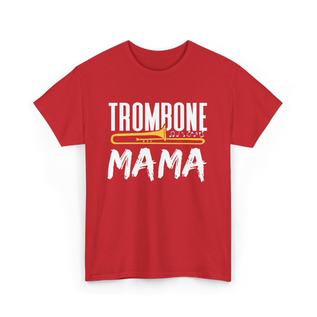 Trombone Instrument Musician Trombonist T-Shirt - Red