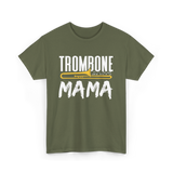 Trombone Instrument Musician Trombonist T-Shirt - Military Green