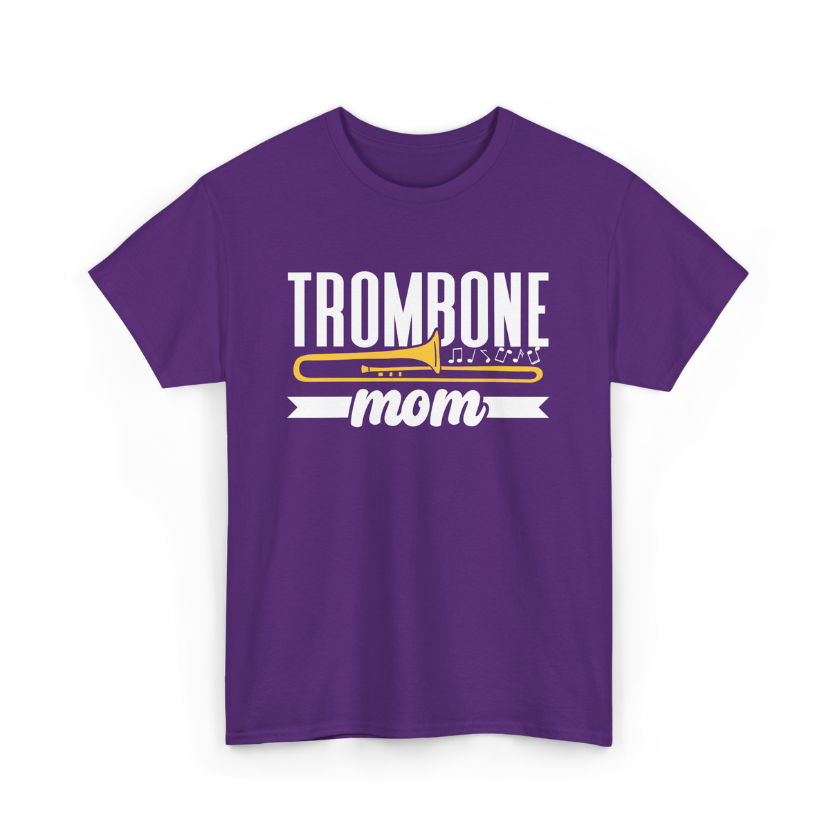 Trombone Mom Musician Music T-Shirt - Purple