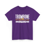 Trombone Mom Musician Music T-Shirt - Purple