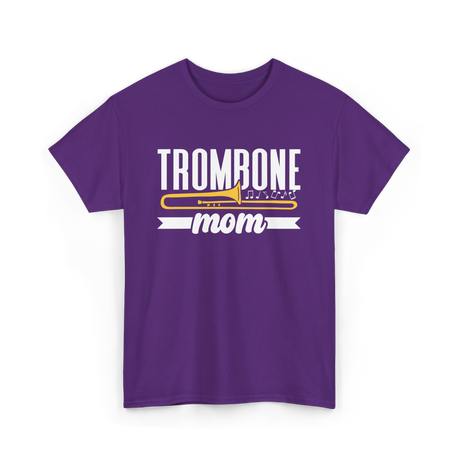 Trombone Mom Musician Music T-Shirt - Purple