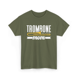 Trombone Mom Musician Music T-Shirt - Military Green