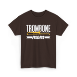 Trombone Mom Musician Music T-Shirt - Dark Chocolate